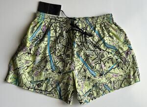 NWT $580 Fendi Men's Light Green Boxer Swim Shorts 36 US (52 Euro) Italy FXB077